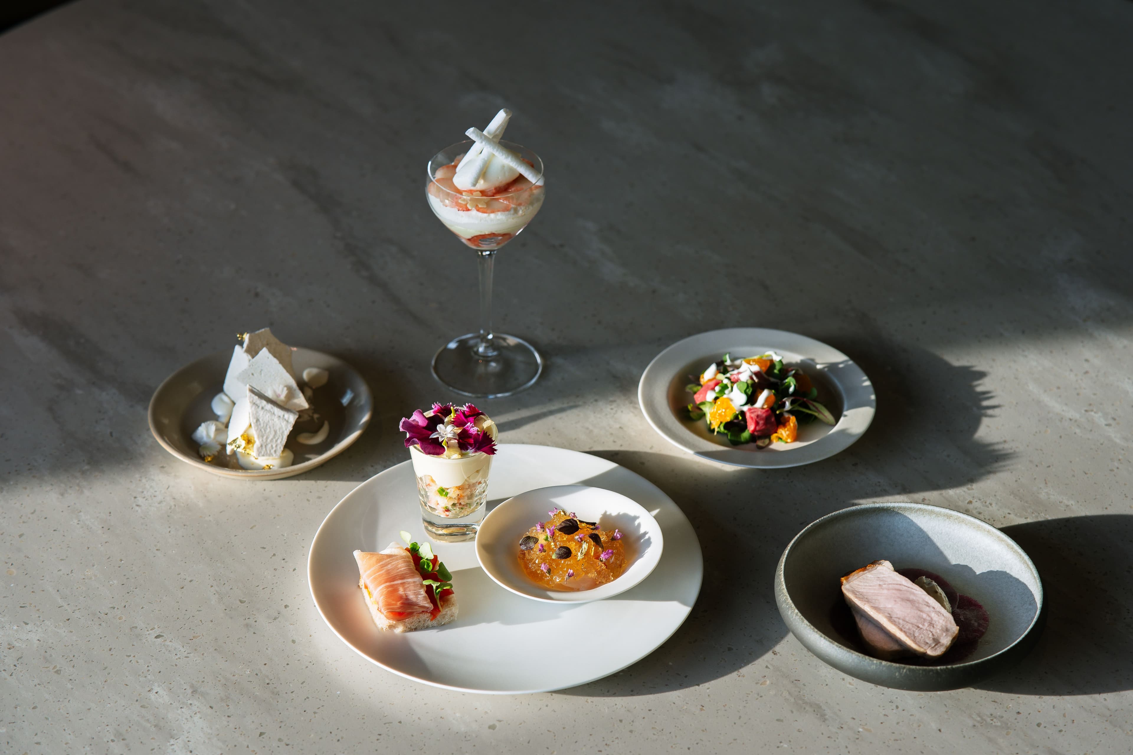 Elegant plated fine dining dish