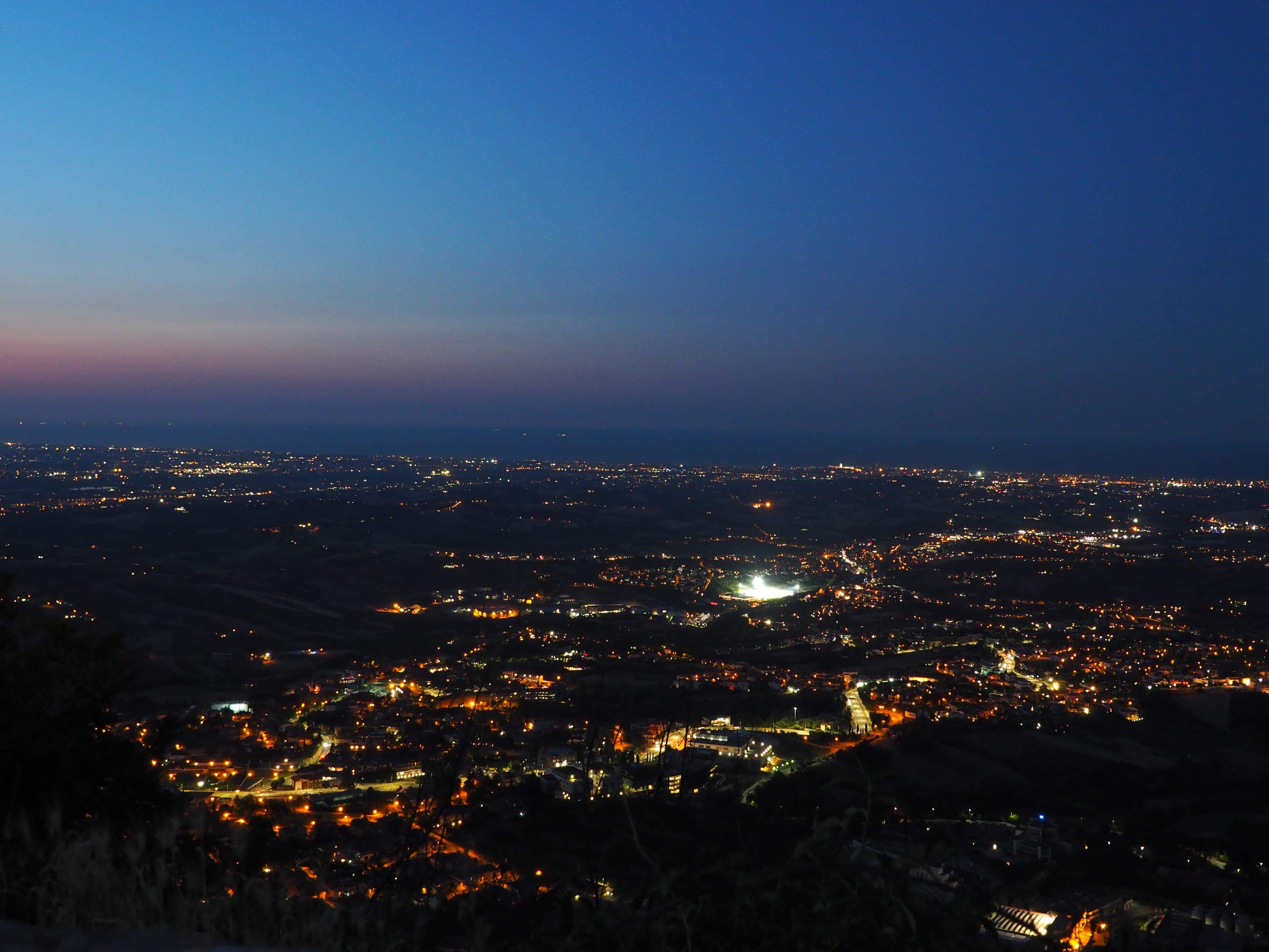 Panoramic view of the Adriatic coastline
